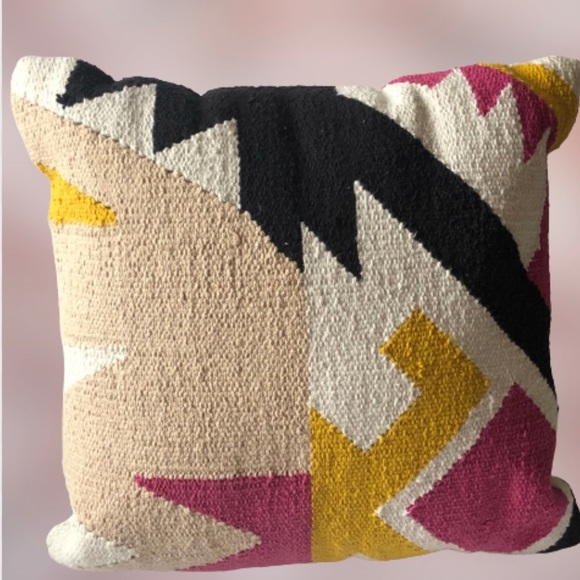 Accent Pillow Heavy Woven Fabric Multi Colors - Picture 6 of 6